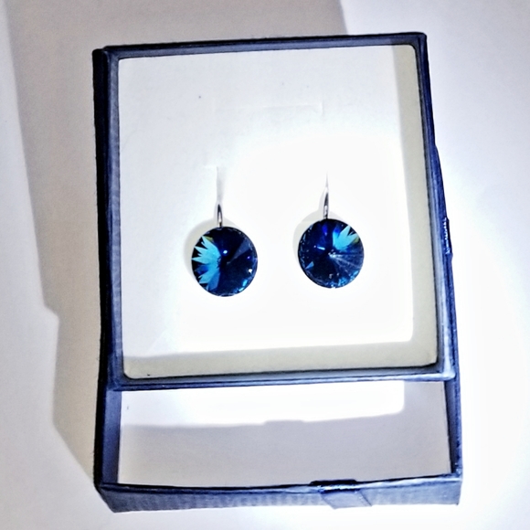 New Montana Sterling silver Swarovski Earrings - Picture 2 of 4